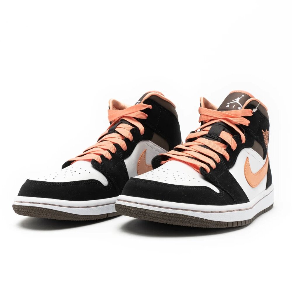 Nike Women's Air Jordan 1 Mid SE Peach Mocha Size 7.5